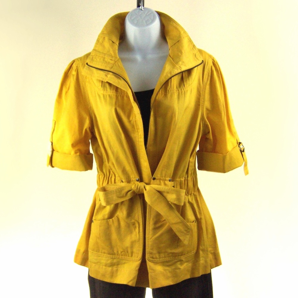 LUII Yellow-Gold Lightweight Zip Jacket Size L